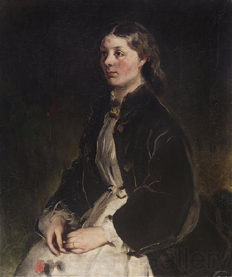 Louis Ferdinand von Rayski Portrait of Christine Freifrau von Schonberg